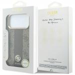 Husa Guess 4G Stripe Round and Classic Logo cu MagSafe compatibila cu iPhone 18 Pro Max / 17 Pro Max, Maro 9 - lerato.ro