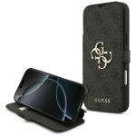 Husa flip cover Guess 4G Metal Logo Book compatibila cu iPhone 18 Pro Max / 17 Pro Max, Negru 4 - lerato.ro