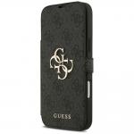 Husa flip cover Guess 4G Metal Logo Book compatibila cu iPhone 18 Pro Max / 17 Pro Max, Negru 3 - lerato.ro