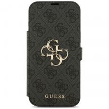 Husa flip cover Guess 4G Metal Logo Book compatibila cu iPhone 18 Pro Max / 17 Pro Max, Negru