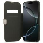 Husa flip cover Guess 4G Metal Logo Book compatibila cu iPhone 18 Pro Max / 17 Pro Max, Roz 7 - lerato.ro
