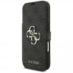 Husa flip cover Guess 4G Metal Logo Book compatibila cu iPhone 18 Pro / 17 Pro, Negru 3 - lerato.ro
