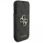 Husa flip cover Guess 4G Metal Logo Book compatibila cu iPhone 18 Pro / 17 Pro, Negru 5 - lerato.ro