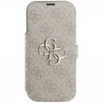 Husa flip cover Guess 4G Metal Logo Book compatibila cu iPhone 18 Pro / 17 Pro, Roz 2 - lerato.ro