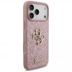 Husa Guess Fixed Glitter Big 4G compatibila cu iPhone 18 Pro Max / 17 Pro Max, Roz 5 - lerato.ro