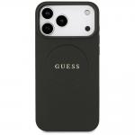 Husa Guess Grained Gold Ring cu MagSafe compatibila cu iPhone 18 Pro Max / 17 Pro Max, Negru 2 - lerato.ro