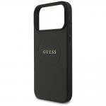 Husa Guess Grained Gold Ring cu MagSafe compatibila cu iPhone 18 Pro Max / 17 Pro Max, Negru 7 - lerato.ro