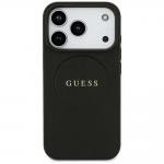 Husa Guess Grained Gold Ring cu MagSafe compatibila cu iPhone 18 Pro / 17 Pro, Negru 2 - lerato.ro