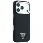 Husa Guess Grained Triangle Logo cu MagSafe compatibila cu iPhone 18 Pro / 17 Pro, Negru 5 - lerato.ro