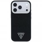 Husa Guess Grained Triangle Logo cu MagSafe compatibila cu iPhone 18 Pro Max / 17 Pro Max, Negru 2 - lerato.ro