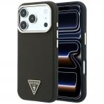 Husa Guess Kevlar Triangle Logo cu MagSafe compatibila cu iPhone 18 Pro / 17 Pro, Maro 4 - lerato.ro