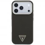 Husa Guess Kevlar Triangle Logo cu MagSafe compatibila cu iPhone 18 Pro / 17 Pro, Maro 2 - lerato.ro