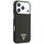 Husa Guess Kevlar Triangle Logo cu MagSafe compatibila cu iPhone 18 Pro / 17 Pro, Maro 5 - lerato.ro