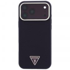 Husa Guess Kevlar Triangle Logo compatibila cu iPhone 18 Pro Max / 17 Pro Max, Burgundy