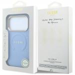 Husa Guess Saffiano Peony and Ring cu MagSafe compatibila cu iPhone 18 Pro Max / 17 Pro Max, Albastru 9 - lerato.ro
