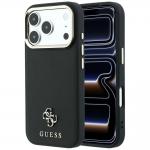 Husa Guess Saffiano Small 4G Classic Logocu MagSafe compatibila cu iPhone 18 Pro Max / 17 Pro Max, Negru 4 - lerato.ro