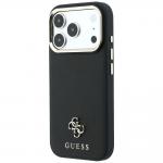 Husa Guess Saffiano Small 4G Classic Logocu MagSafe compatibila cu iPhone 18 Pro Max / 17 Pro Max, Negru 3 - lerato.ro