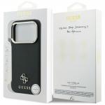 Husa Guess Saffiano Small 4G Classic Logocu MagSafe compatibila cu iPhone 18 Pro Max / 17 Pro Max, Negru 9 - lerato.ro