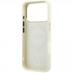 Husa Guess Stripe Peony 4G Logo cu MagSafe compatibila cu iPhone 18 Pro / 17 Pro, Bej 8 - lerato.ro
