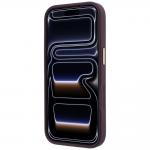 Husa Guess Stripe Peony 4G Logo cu MagSafe compatibila cu iPhone 18 Pro Max / 17 Pro Max, Burgundy 6 - lerato.ro