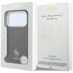 Husa Guess Stripe Peony 4G Logo cu MagSafe compatibila cu iPhone 18 Pro Max / 17 Pro Max, Burgundy 9 - lerato.ro