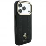 Husa Guess Stripe Peony 4G Logo cu MagSafe compatibila cu iPhone 18 Pro Max / 17 Pro Max, Negru 5 - lerato.ro