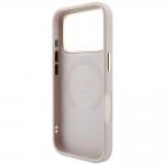 Husa Guess Saffiano Peony and Ring cu MagSafe compatibila cu iPhone 18 Pro Max / 17 Pro Max, Roz 8 - lerato.ro