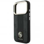 Husa Guess 4G Stripe Round and Classic Logo cu MagSafe compatibila cu iPhone 18 Pro / 17 Pro, Negru 7 - lerato.ro