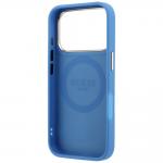 Husa Guess 4G Stripe Round and Classic Logo cu MagSafe compatibila cu iPhone 18 Pro / 17 Pro, Albastru 8 - lerato.ro