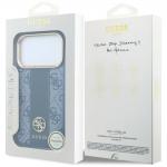 Husa Guess 4G Stripe Round Classic Logo cu MagSafe compatibila cu iPhone 18 Pro Max / 17 Pro Max, Albastru 9 - lerato.ro