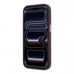 Husa Guess Peony 4G Small Logo cu MagSafe compatibila cu iPhone 18 Pro / 17 Pro, Burgundy 6 - lerato.ro