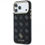 Husa Guess Peony 4G Small Logo cu MagSafe compatibila cu iPhone 18 Pro Max / 17 Pro Max, Negru 3 - lerato.ro