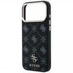 Husa Guess Peony 4G Small Logo cu MagSafe compatibila cu iPhone 18 Pro Max / 17 Pro Max, Negru 7 - lerato.ro