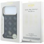 Husa Guess Peony 4G Small Logo cu MagSafe compatibila cu iPhone 18 Pro Max / 17 Pro Max, Negru 9 - lerato.ro