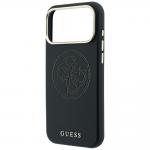 Husa Guess Perforated 4G Gold Logo cu MagSafe compatibila cu iPhone 18 Pro / 17 Pro, Negru 7 - lerato.ro