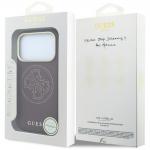 Husa Guess Perforated 4G Gold Logo cu MagSafe compatibila cu iPhone 18 Pro / 17 Pro, Burgundy 9 - lerato.ro