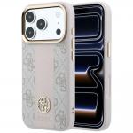 Husa Guess 4G Stripe Round and Classic Logo cu MagSafe compatibila cu iPhone 18 Pro / 17 Pro, Roz 4 - lerato.ro