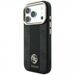 Husa Guess 4G Stripe Round Classic Logo cu MagSafe compatibila cu iPhone 18 Pro Max / 17 Pro Max, Negru 3 - lerato.ro