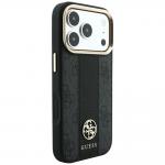 Husa Guess 4G Stripe Round Classic Logo cu MagSafe compatibila cu iPhone 18 Pro Max / 17 Pro Max, Negru 5 - lerato.ro
