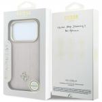 Husa Guess Stripe Peony 4G Logo cu MagSafe compatibila cu iPhone 18 Pro Max / 17 Pro Max, Roz 9 - lerato.ro