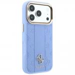 Husa Guess Stripe Peony 4G Logo cu MagSafe compatibila cu iPhone 18 Pro Max / 17 Pro Max, Albastru 5 - lerato.ro