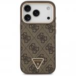 Husa Guess 4G Triangle Logo cu MagSafe compatibila cu iPhone 18 Pro / 17 Pro, Maro 2 - lerato.ro