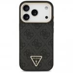 Husa Guess 4G Triangle Logo cu MagSafe compatibila cu iPhone 18 Pro / 17 Pro, Negru 2 - lerato.ro