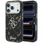 Husa Guess IML 4G Script Metal compatibila cu iPhone 18 Pro Max / 17 Pro Max, Negru / Maro 4 - lerato.ro