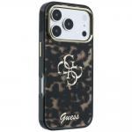 Husa Guess IML 4G Script Metal compatibila cu iPhone 18 Pro Max / 17 Pro Max, Negru / Maro 5 - lerato.ro