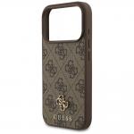 Husa Guess 4G Small Classic Logo cu MagSafe compatibila cu iPhone 18 Pro / 17 Pro, Maro 7 - lerato.ro