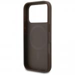 Husa Guess 4G Small Classic Logo cu MagSafe compatibila cu iPhone 18 Pro / 17 Pro, Maro 8 - lerato.ro