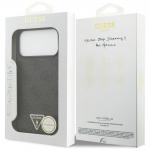 Husa Guess Leather 4G Triangle Stras cu MagSafe compatibila cu iPhone 17 Pro Max / 18 Pro Max, Negru 9 - lerato.ro
