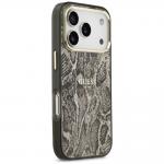 Husa Guess Python Pattern cu MagSafe compatibila cu iPhone 18 Pro / 17 Pro, Maro 5 - lerato.ro