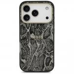 Husa Guess Python Pattern cu MagSafe compatibila cu iPhone 18 Pro / 17 Pro, Negru 2 - lerato.ro